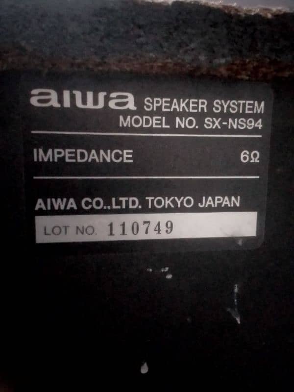 aiwa sx. ns94 Tokyo. japan available and one Sony original mic 4