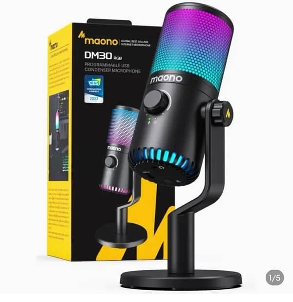 MAONO DM30 RGB USB Microphone Best for Podcast Boxed Packed 0