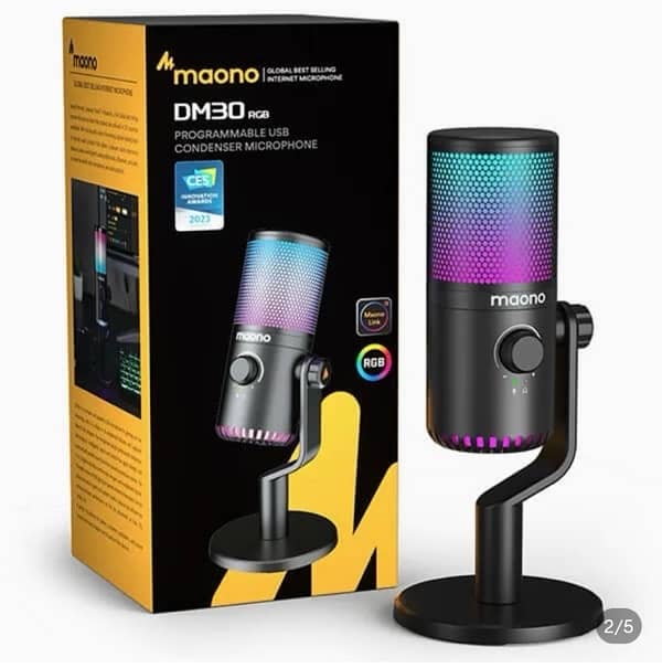 MAONO DM30 RGB USB Microphone Best for Podcast Boxed Packed 1