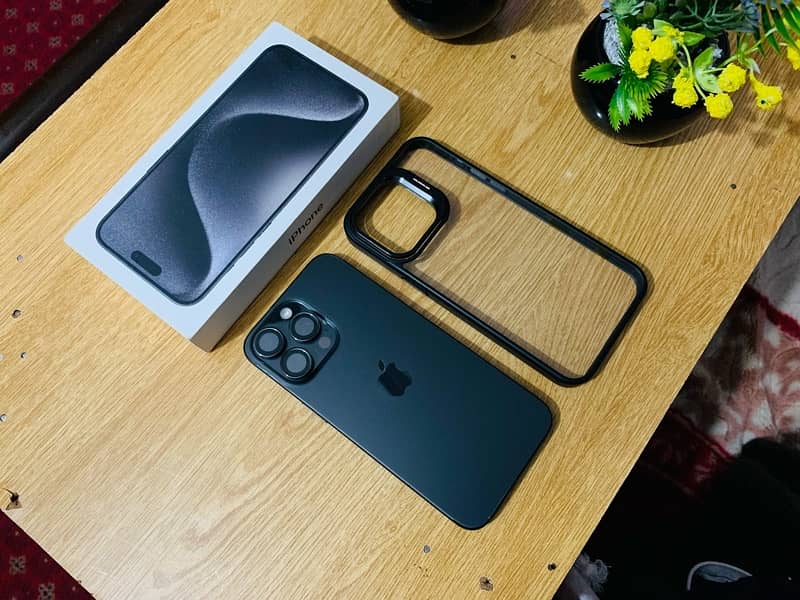 Apple iPhone 15 Pro Max- Titanium Black (Non-PTA, HK Model Box Open 4