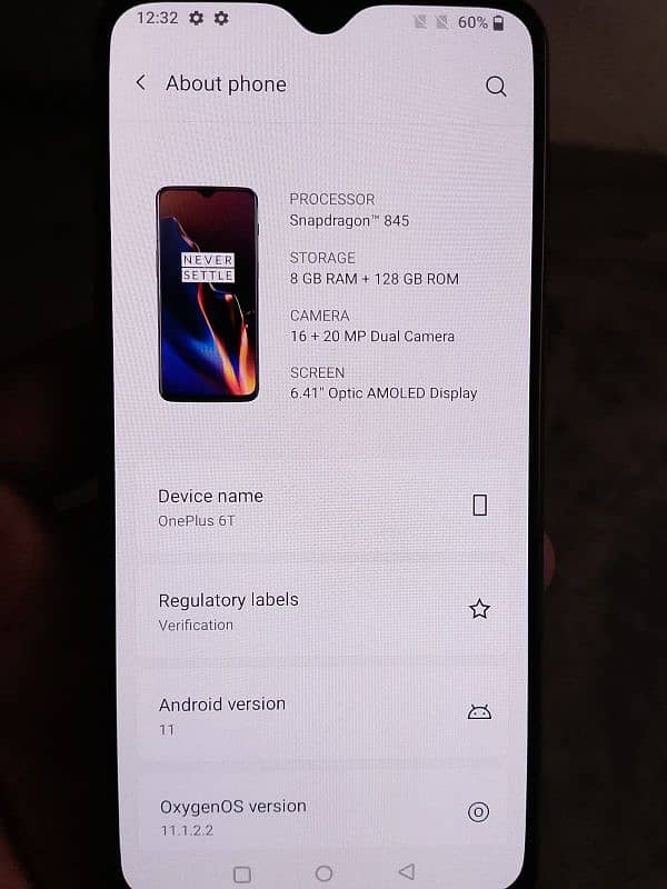 oneplus 6t 8 128 4