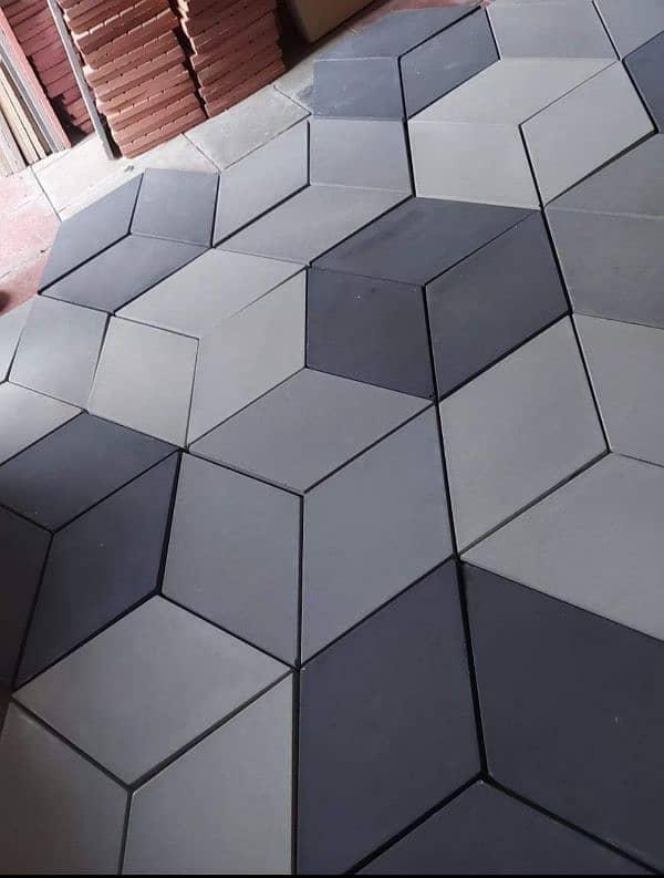 chemical Tuff tiles, Pavers, kerb stone, interlock pavers, Blocks 8