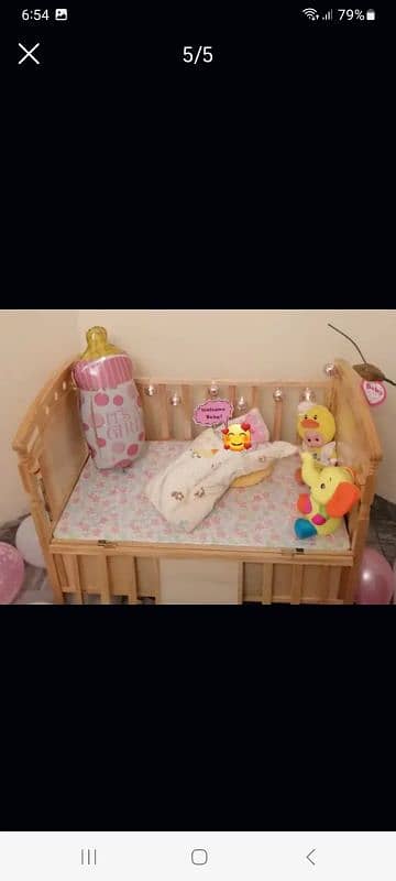 2 crib, 1 dining seat, 1 baby available for sale 13