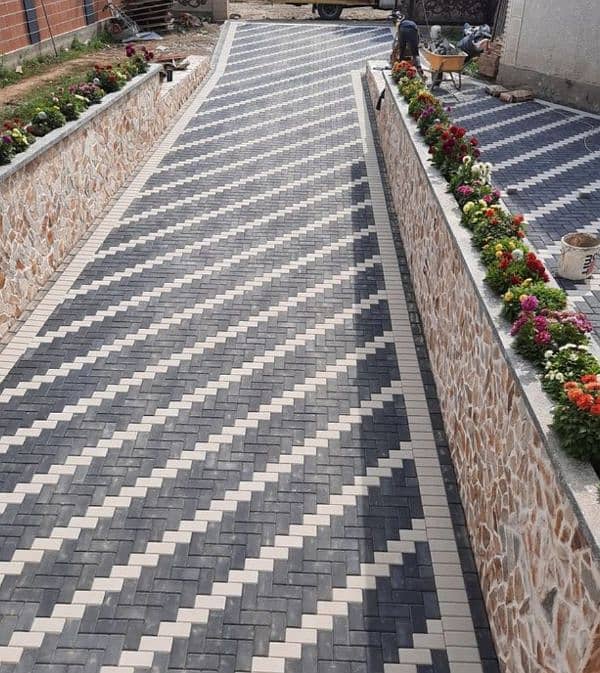 pavers, Tuff tiles, chemical Tuff tiles, curb stone, Garss jali 2