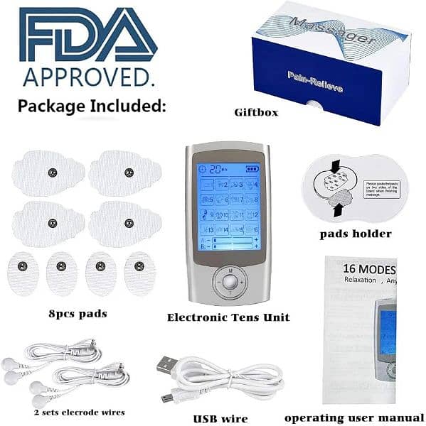 EMS TENS Device,EMS TENS Machine 2 Channels TENS Stimulater 6