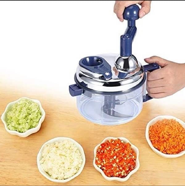 1 Pc Manual food chopper - Easy to Use 2