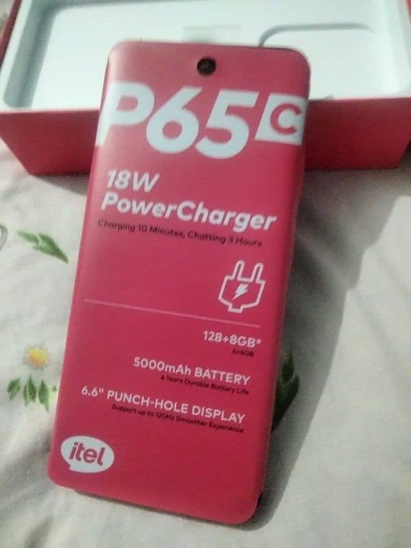 itel p65c box pack 8/128 GB urgent sale 1