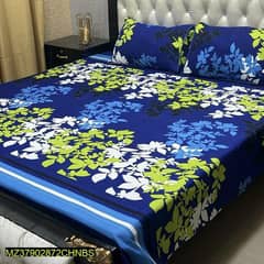 3 pcs cotton crystal double bedsheet