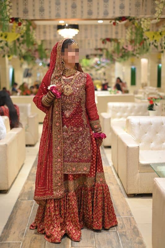 bridal (Baraat) dress along with jewellery set 1