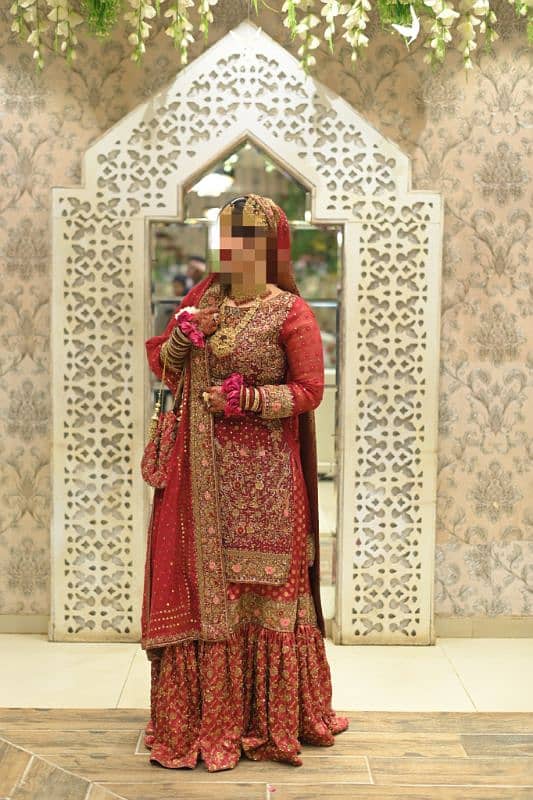 bridal (Baraat) dress along with jewellery set 2