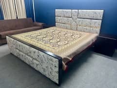 Double bed set 2,side table and dressing without mattress