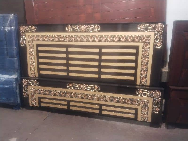 Double Bed Wooden/King Size Bed Sale 3