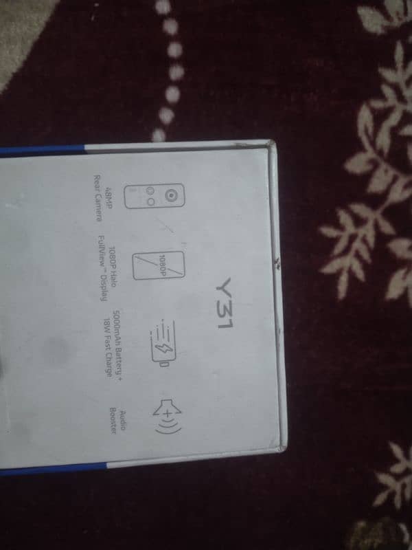 vivo y31 mobile for sel all ok with box good condition 0