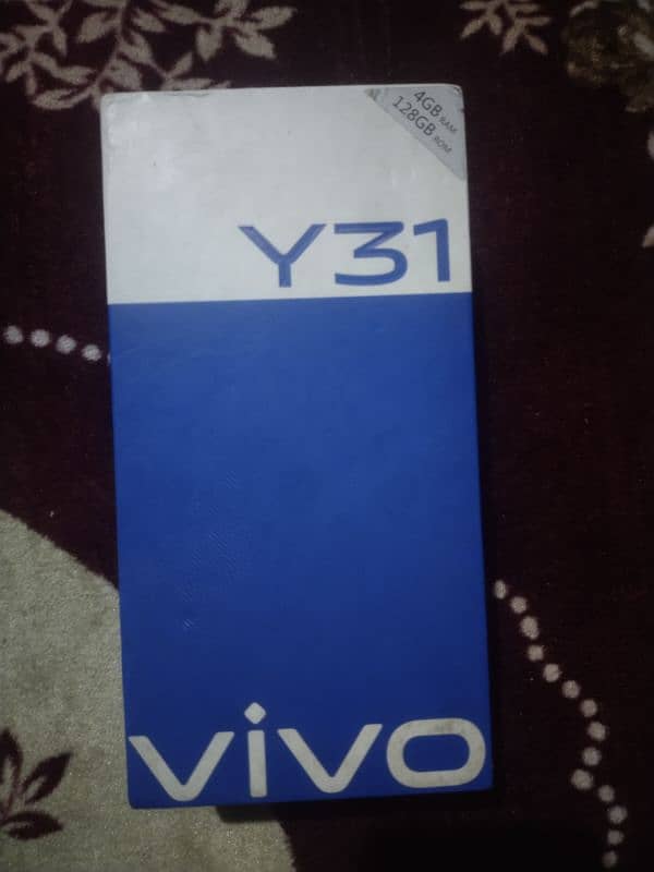 vivo y31 mobile for sel all ok with box good condition 1