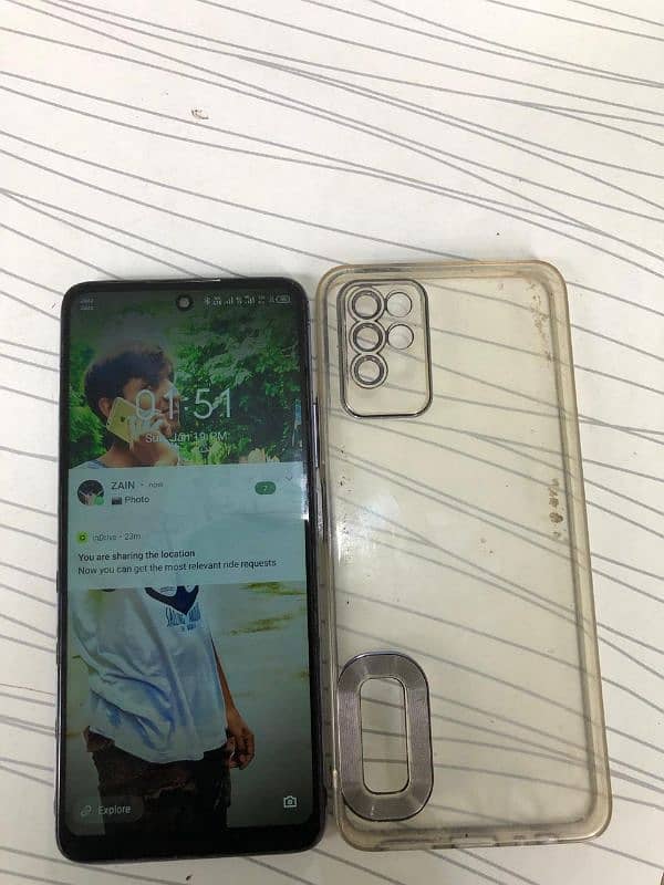 Infinix note 10 6/128 with box and charger 3