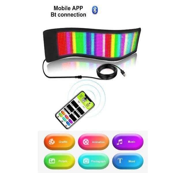 Bluetooth controllable Led Car lights - Medium 3