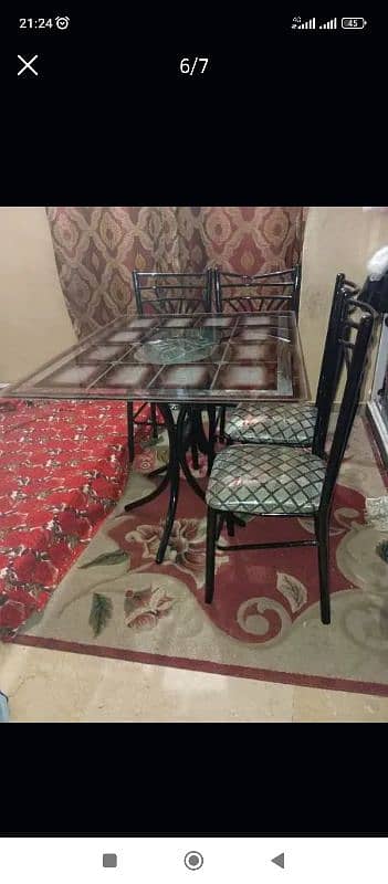 4 chair set . with table. 3