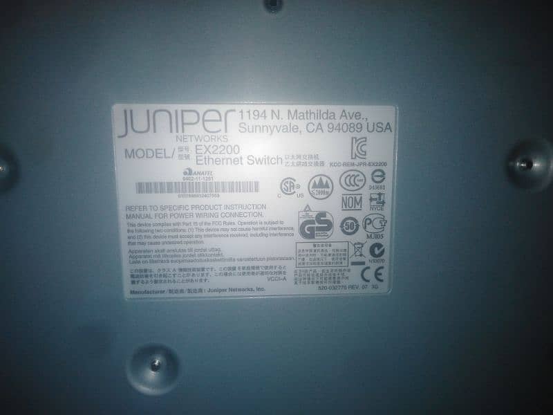 Juniper switch 0