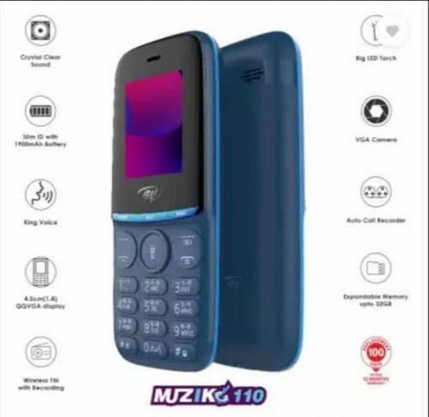 itel Muzik 110 0