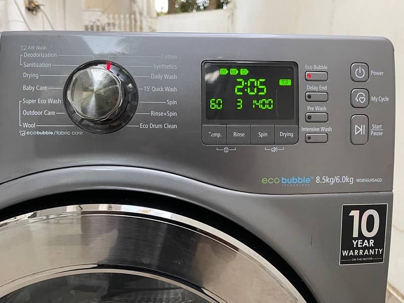 Samsung Automatic, 9/6 Washer Heater Dryer 7