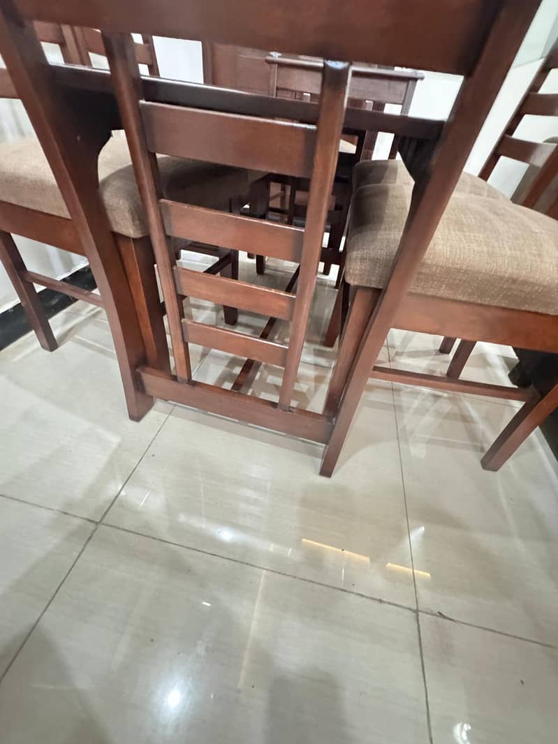 dining | dining table | glasstop dining table | six chair dining 5