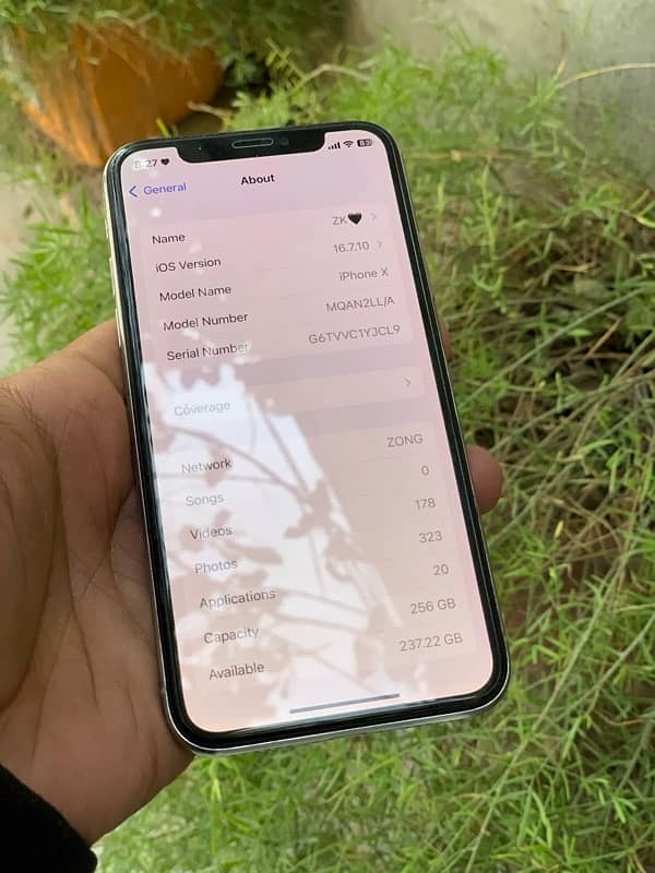 iphone X 256gb approved 4