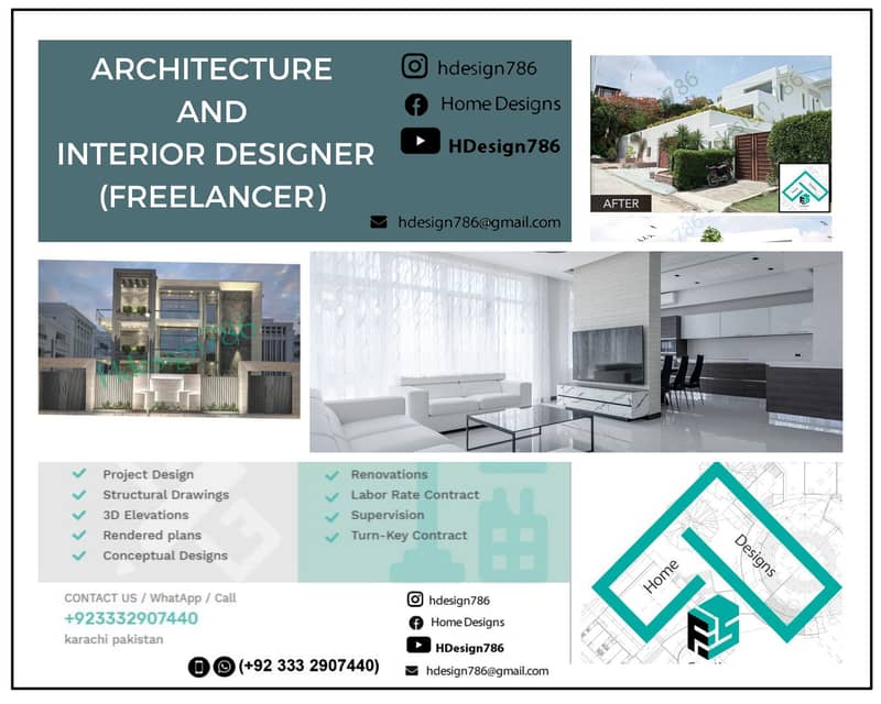 Architecture and interior designer (Freelancer)0333-2907440 C/WʜᴀᴛsAᴘᴘ 0