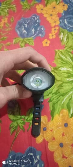 bicycle USB rechargeable front light with horn.