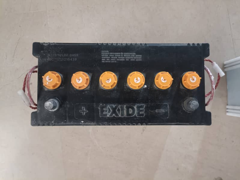 Used batteries Exide N135 17 plates 100Ah 4