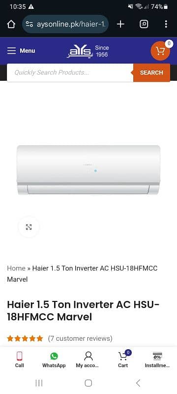 Haier Split Invertor HFM new technology 0