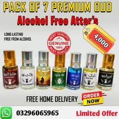 Pack of 7 Premium Quality Oud