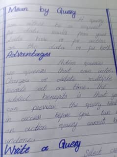 Handwriting Assignment work