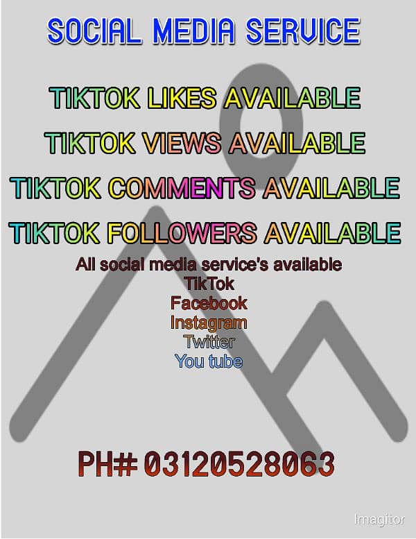 TikTok likes. followers comments view available 0