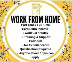 Work from home ,Online work