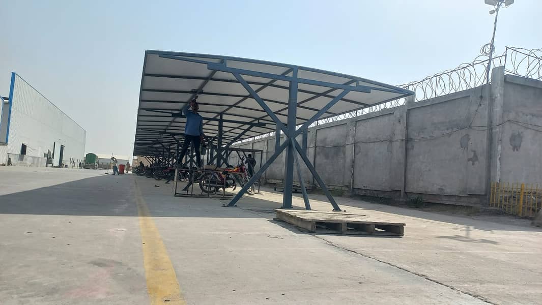 sheds \ fiberglass sheds \ tensile shades \ car parking shed \ shades 9