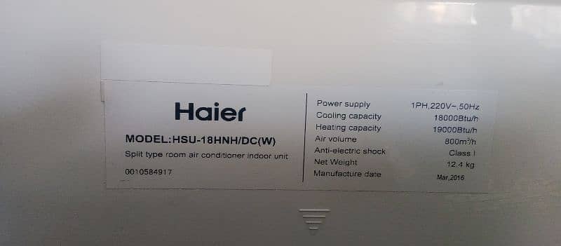 Haier 1.5ton inverter 5