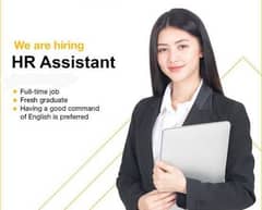 Urgent HR Assistant Male Female Staff Required