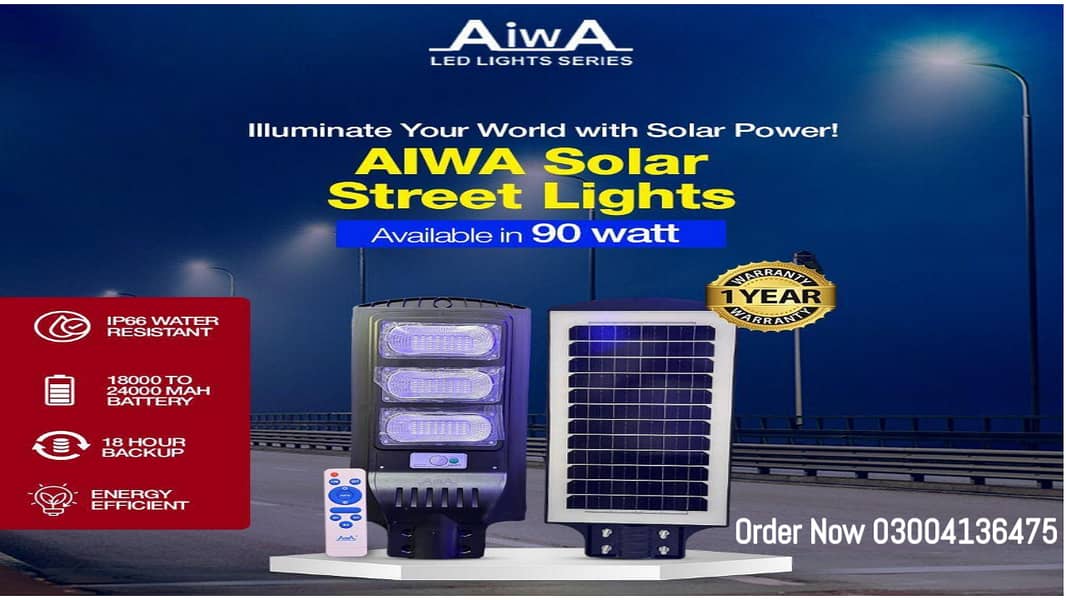 Solar Street Light / Street Light / Flood Light / pole Light 18