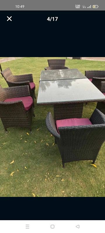 CAFE'S RESTAURANT HOTEL OUTDOOR RATAN FURNITURE AVAILABLE FOR SALE 3