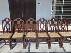 6 piece dining chair  condition good