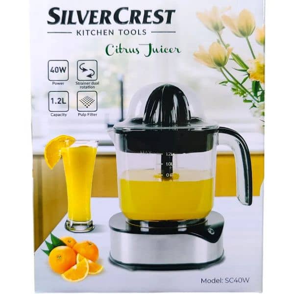 SILVER CREST ELECTRIC CITRUS JUICER  JUICE MACHINE 130 WATTS 0