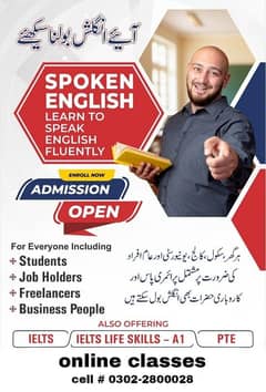 PREPARE FOR IELTS, SPOKEN ENGLISH AND OTHER ENGLISH TESTS