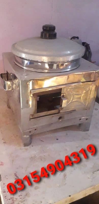 steel body counter with fryer 0