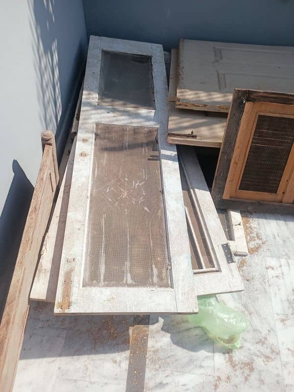 Old Wood Door and cabinets 1