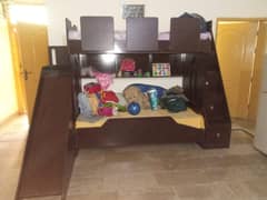 Bunk bed | Three in One Banker Bed | Branded | Solid Wood