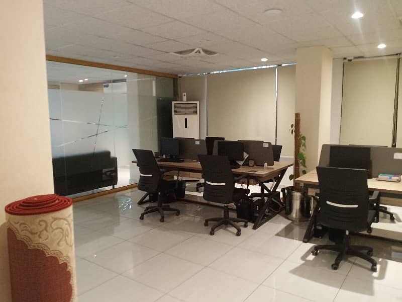 Blue Area Office Sized 3000 Square Feet 5