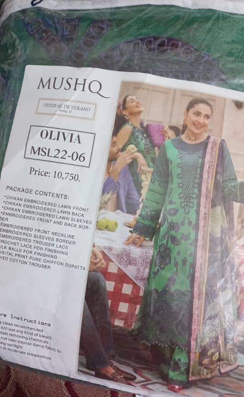 Mushq 3 piece lawn dress 1