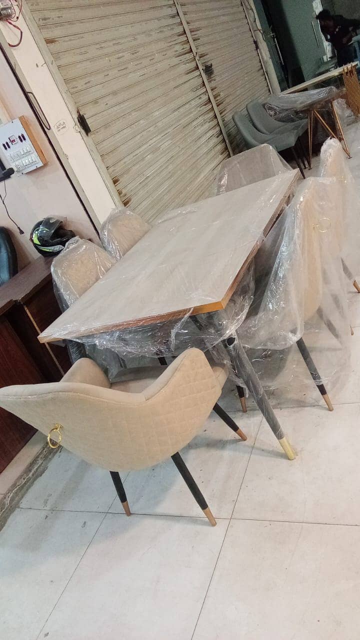 Dining Table With Dining Chair - 4 Seater/6 Seater Dining Table/Chair 18