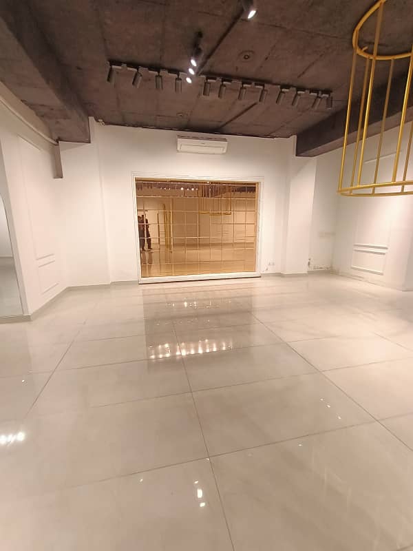 Ground Floor Shop Available For Rent MM Alam Road Gulberg 3