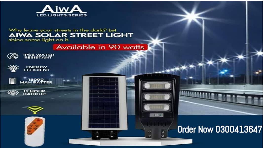 Solar Street Light / Street Light / Flood Light / pole Light 12